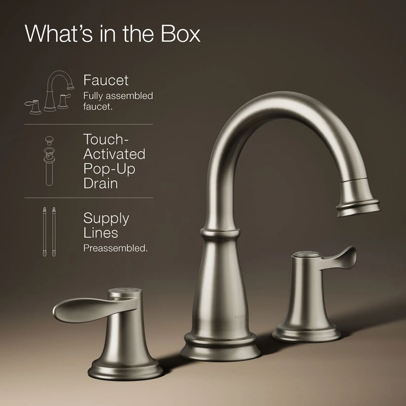 Widespread bathroom sink faucet, 1.2 gpm^Kohler Outlet