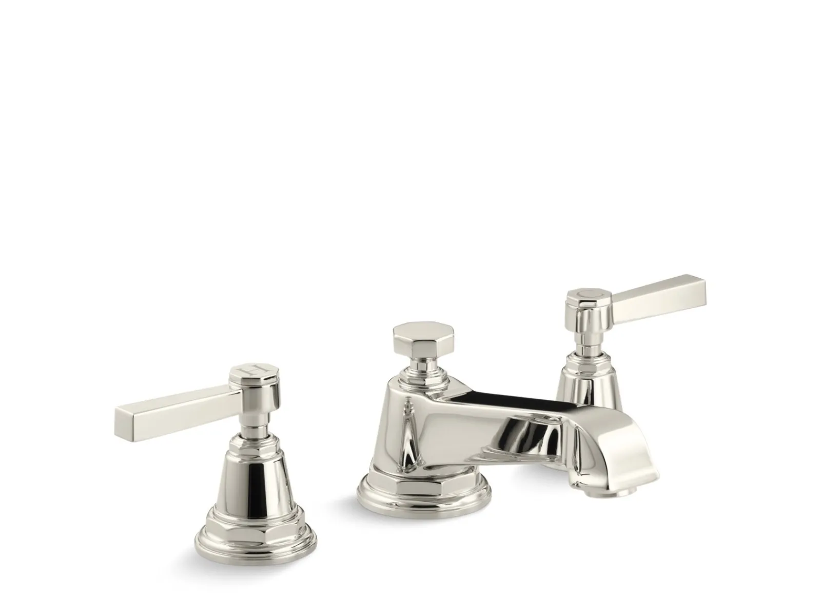 Widespread bathroom sink faucet with Lever handles, 1.2 gpm^Kohler Hot