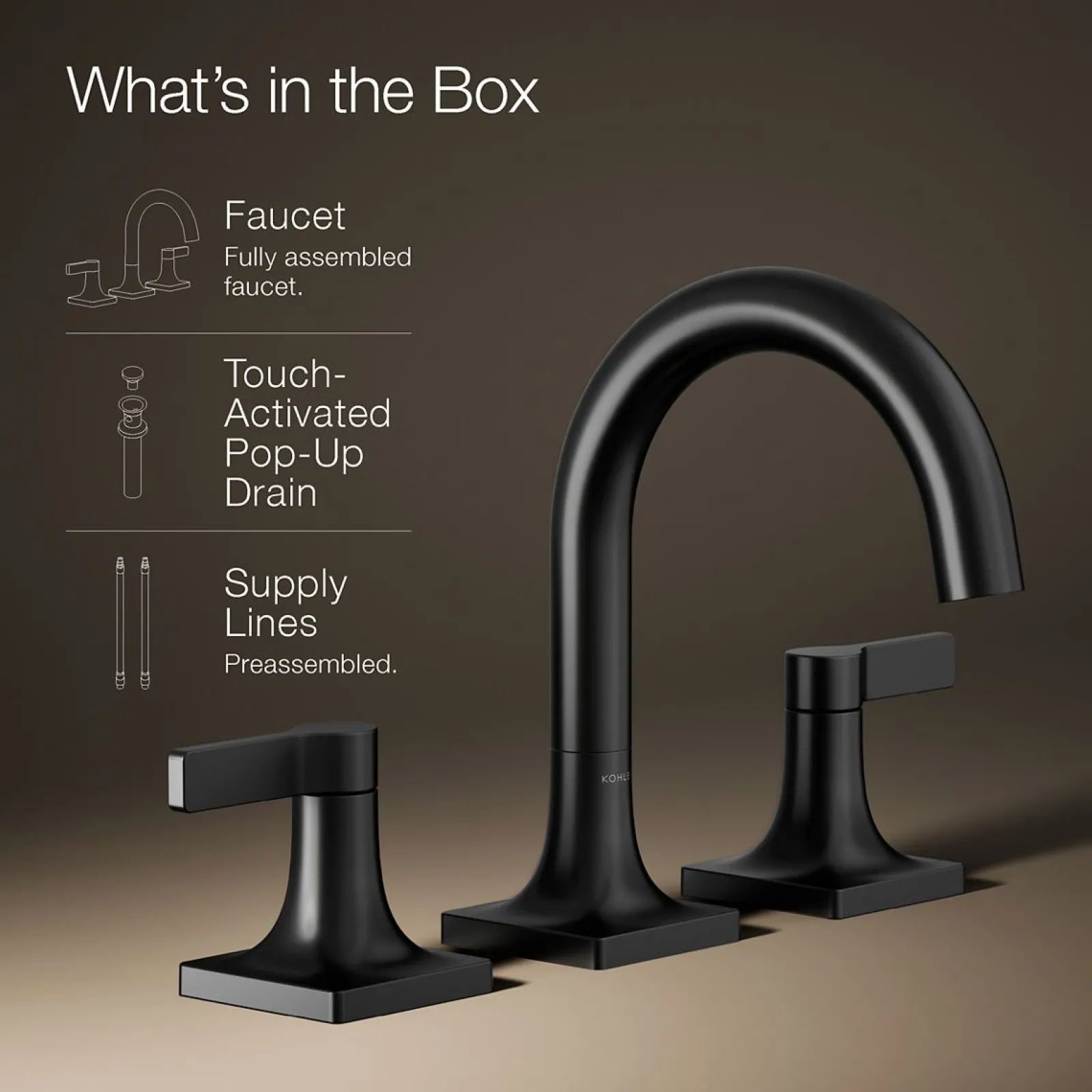 Widespread bathroom sink faucet, 1.2 gpm^Kohler Discount