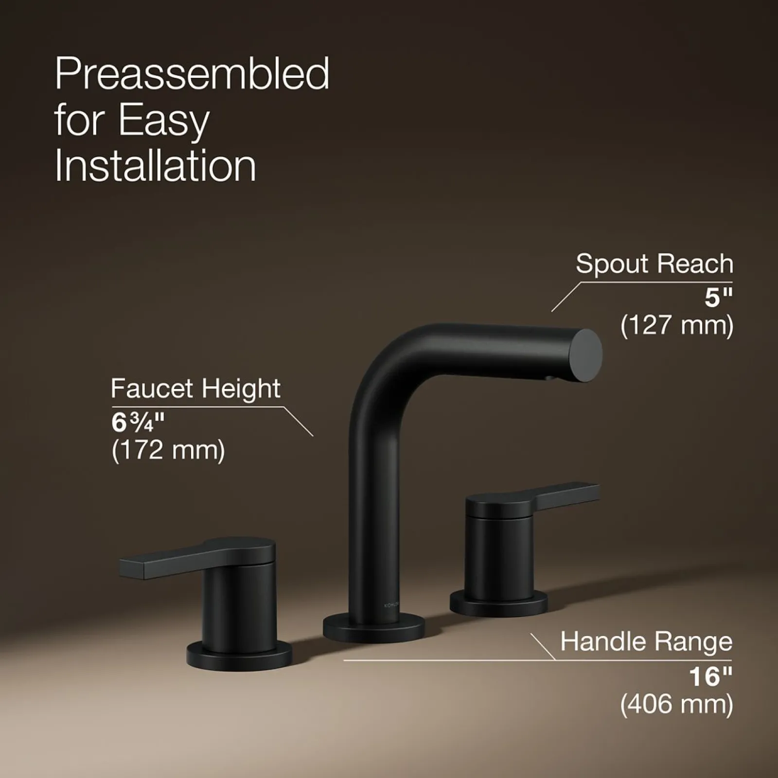 Widespread bathroom sink faucet, 1.2 gpm^Kohler Discount
