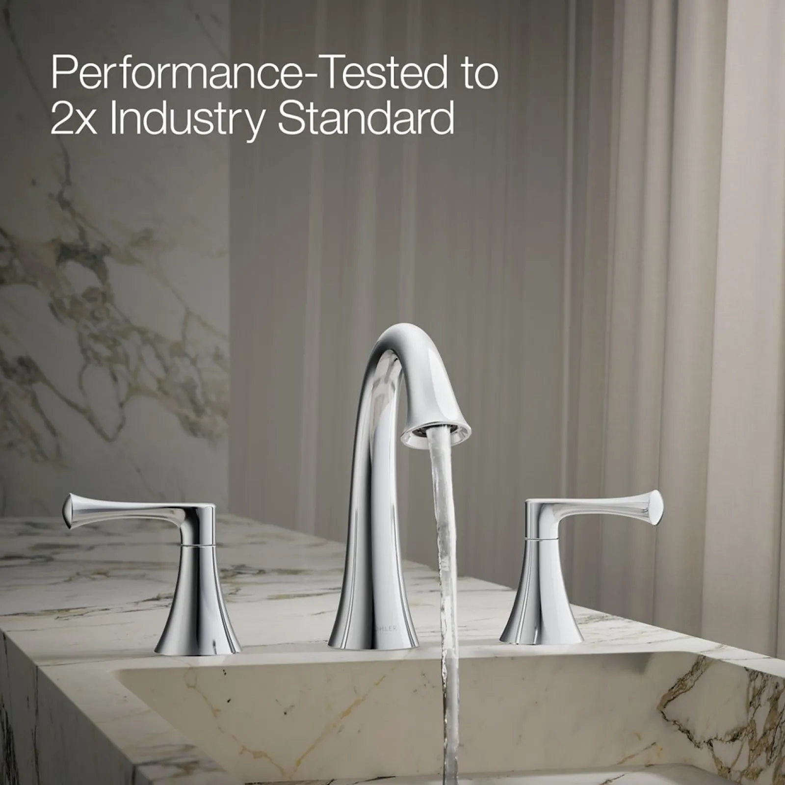 Widespread bathroom sink faucet, 1.2 gpm^Kohler Sale