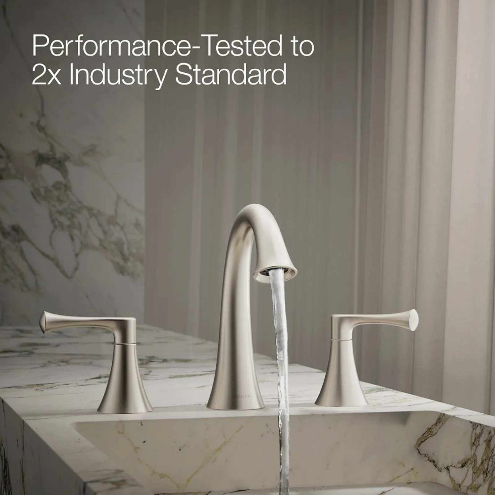 Widespread bathroom sink faucet, 1.2 gpm^Kohler Sale