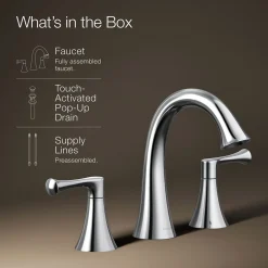 Widespread bathroom sink faucet, 1.2 gpm^Kohler Sale