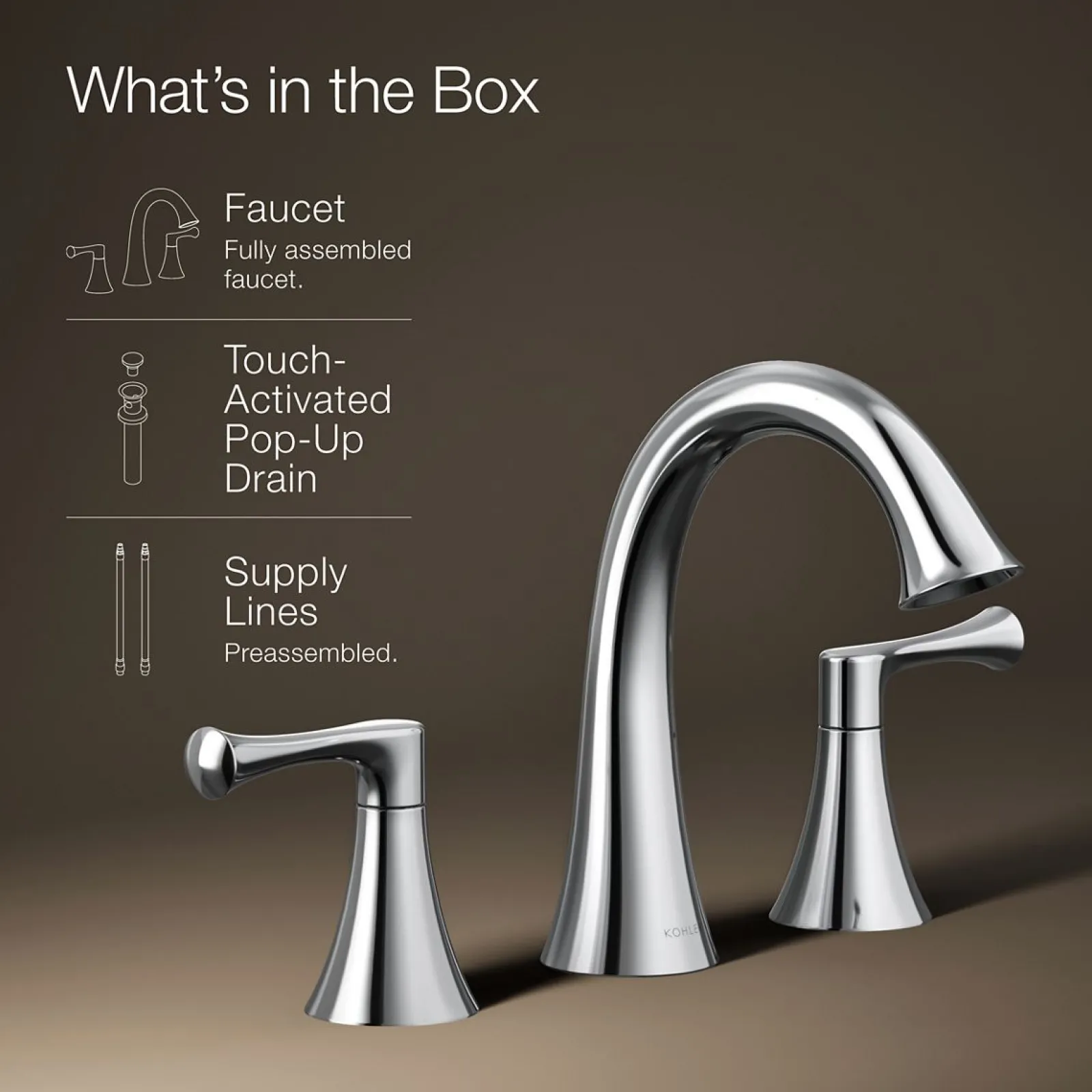 Widespread bathroom sink faucet, 1.2 gpm^Kohler Sale