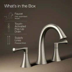 Widespread bathroom sink faucet, 1.2 gpm^Kohler Sale