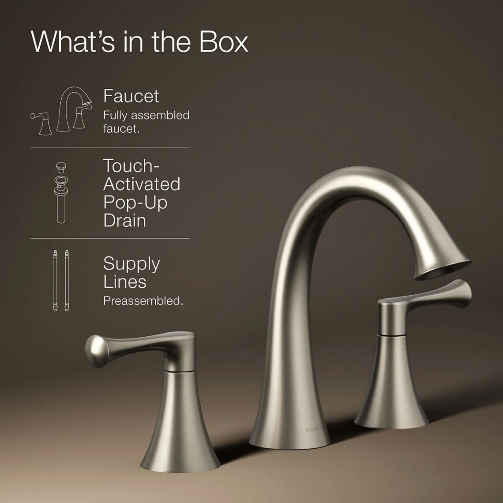 Widespread bathroom sink faucet, 1.2 gpm^Kohler Sale