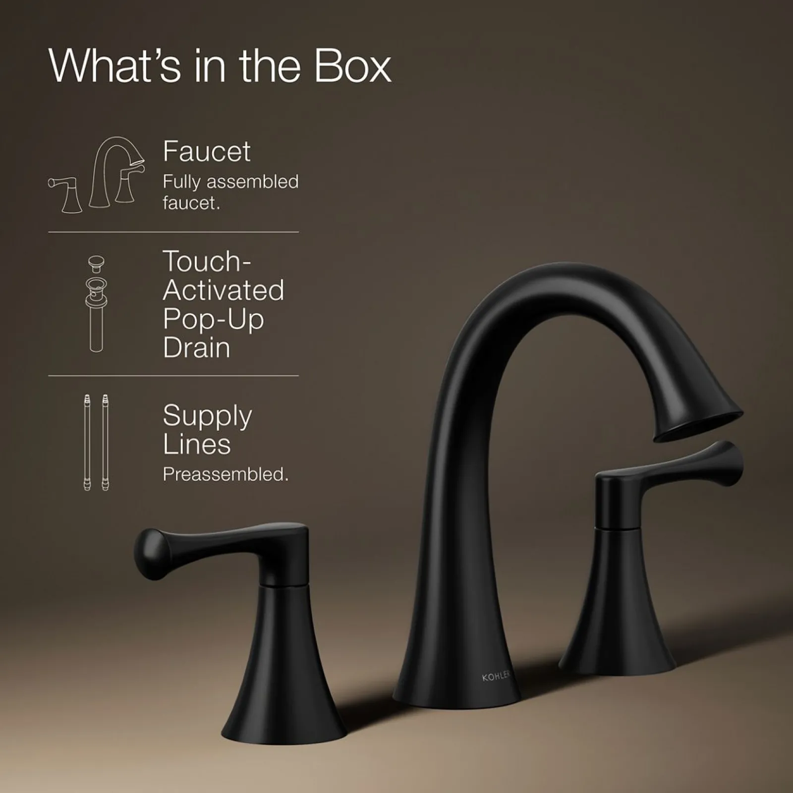 Widespread bathroom sink faucet, 1.2 gpm^Kohler Sale