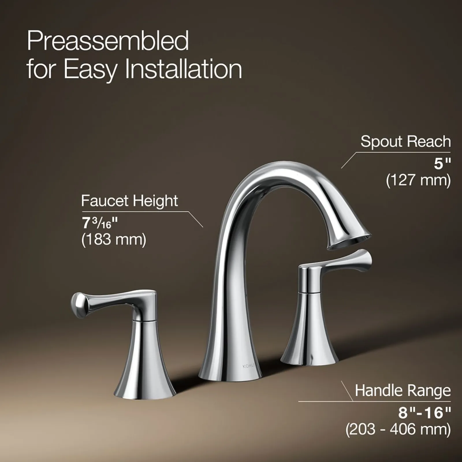 Widespread bathroom sink faucet, 1.2 gpm^Kohler Sale