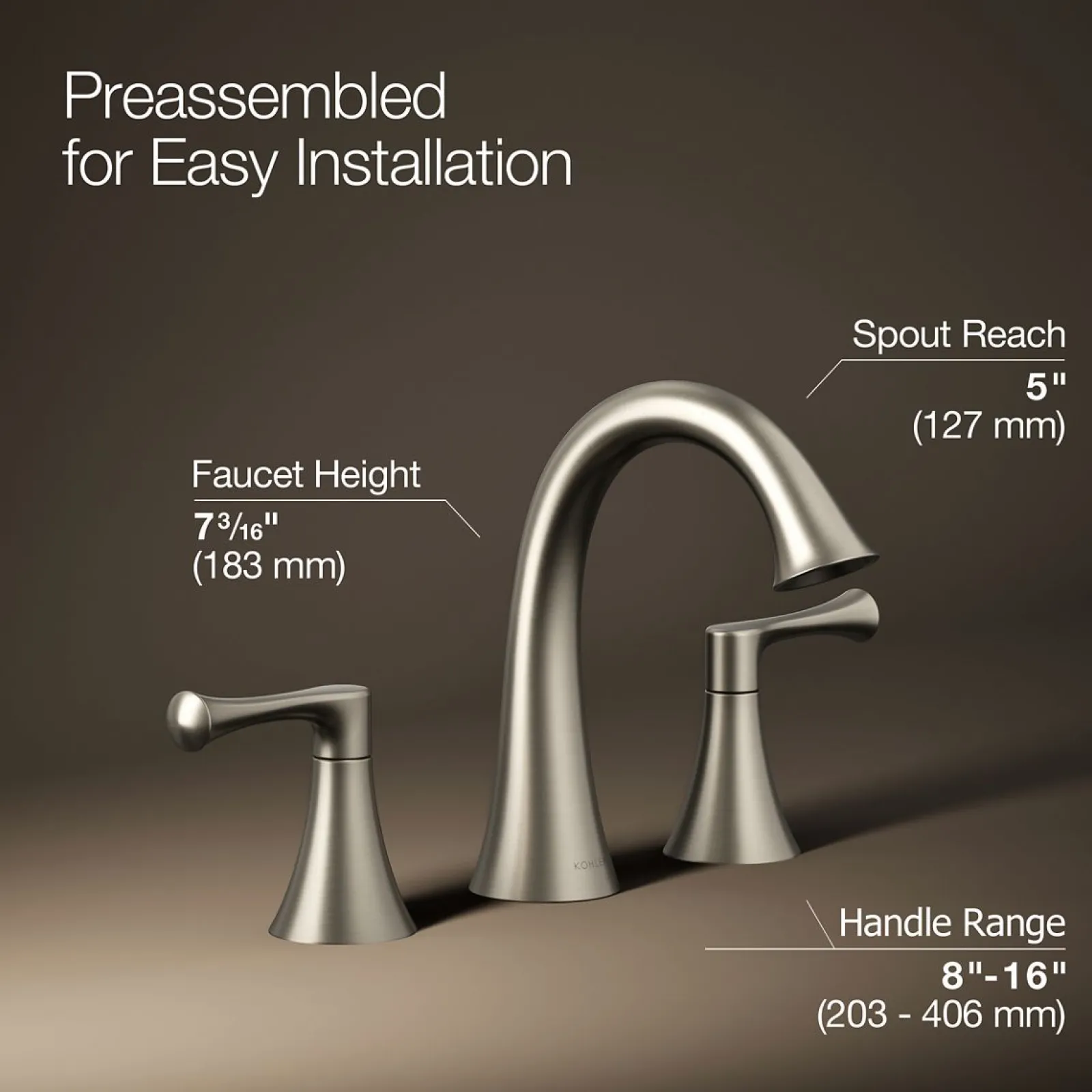 Widespread bathroom sink faucet, 1.2 gpm^Kohler Sale