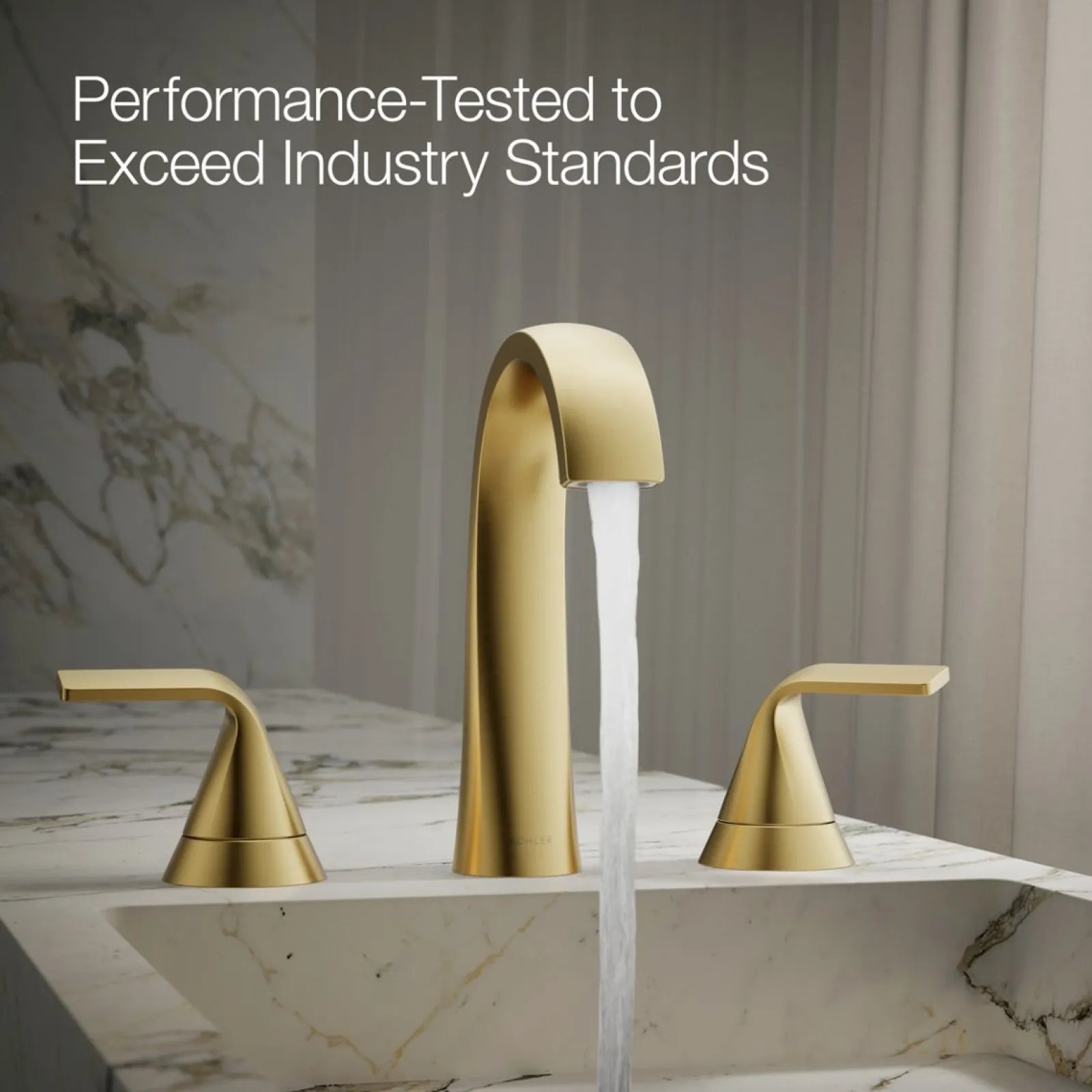 Widespread bathroom sink faucet, 1.2 gpm^Kohler Best