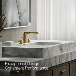 Widespread bathroom sink faucet, 1.2 gpm^Kohler New