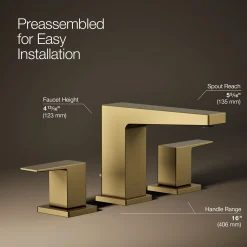 Widespread bathroom sink faucet, 0.5 gpm^Kohler New