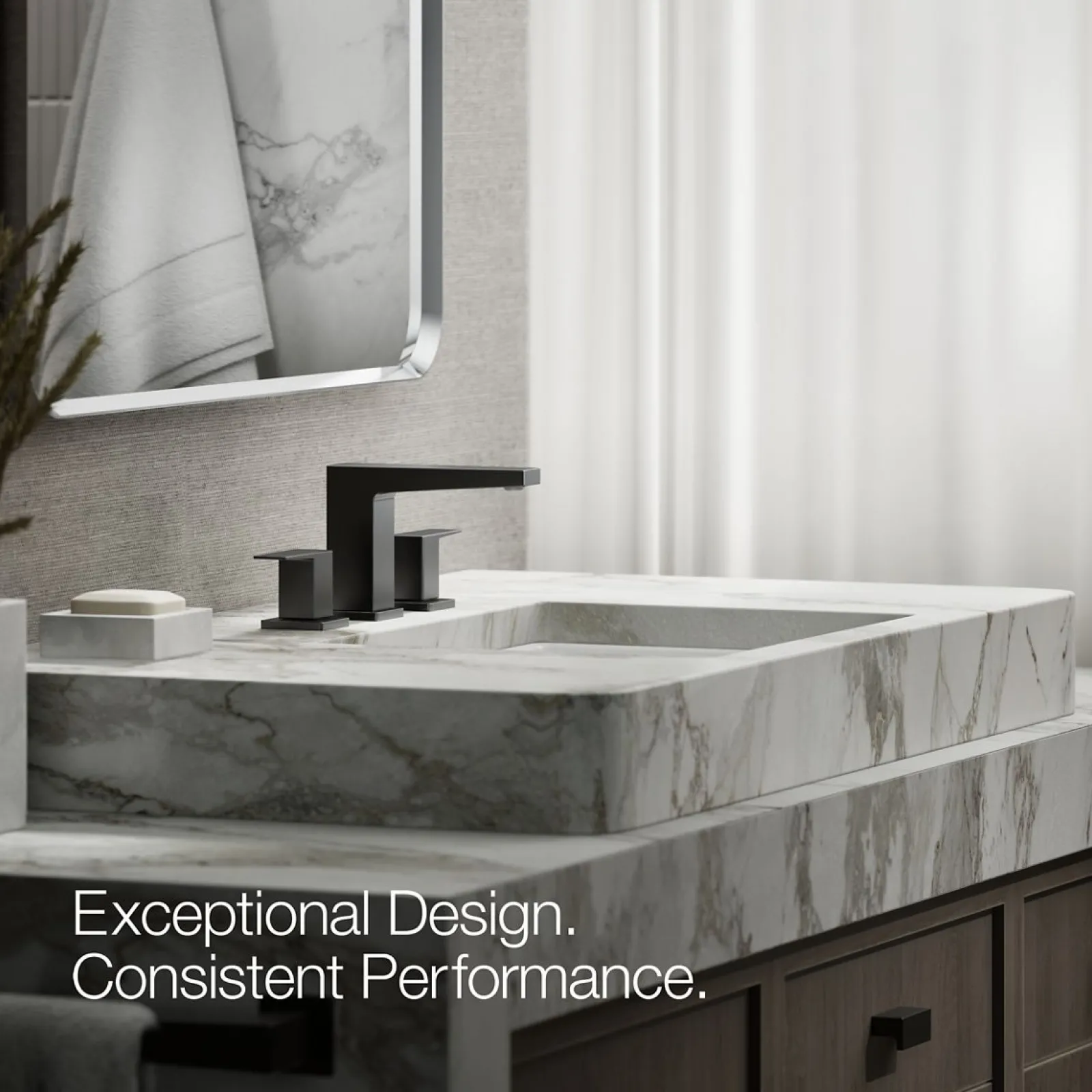 Widespread bathroom sink faucet, 0.5 gpm^Kohler New