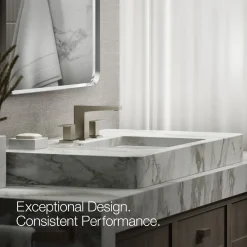 Widespread bathroom sink faucet, 0.5 gpm^Kohler New