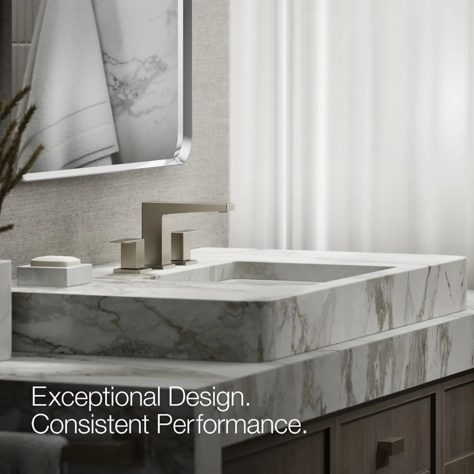 Widespread bathroom sink faucet, 0.5 gpm^Kohler New