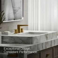 Widespread bathroom sink faucet, 0.5 gpm^Kohler New