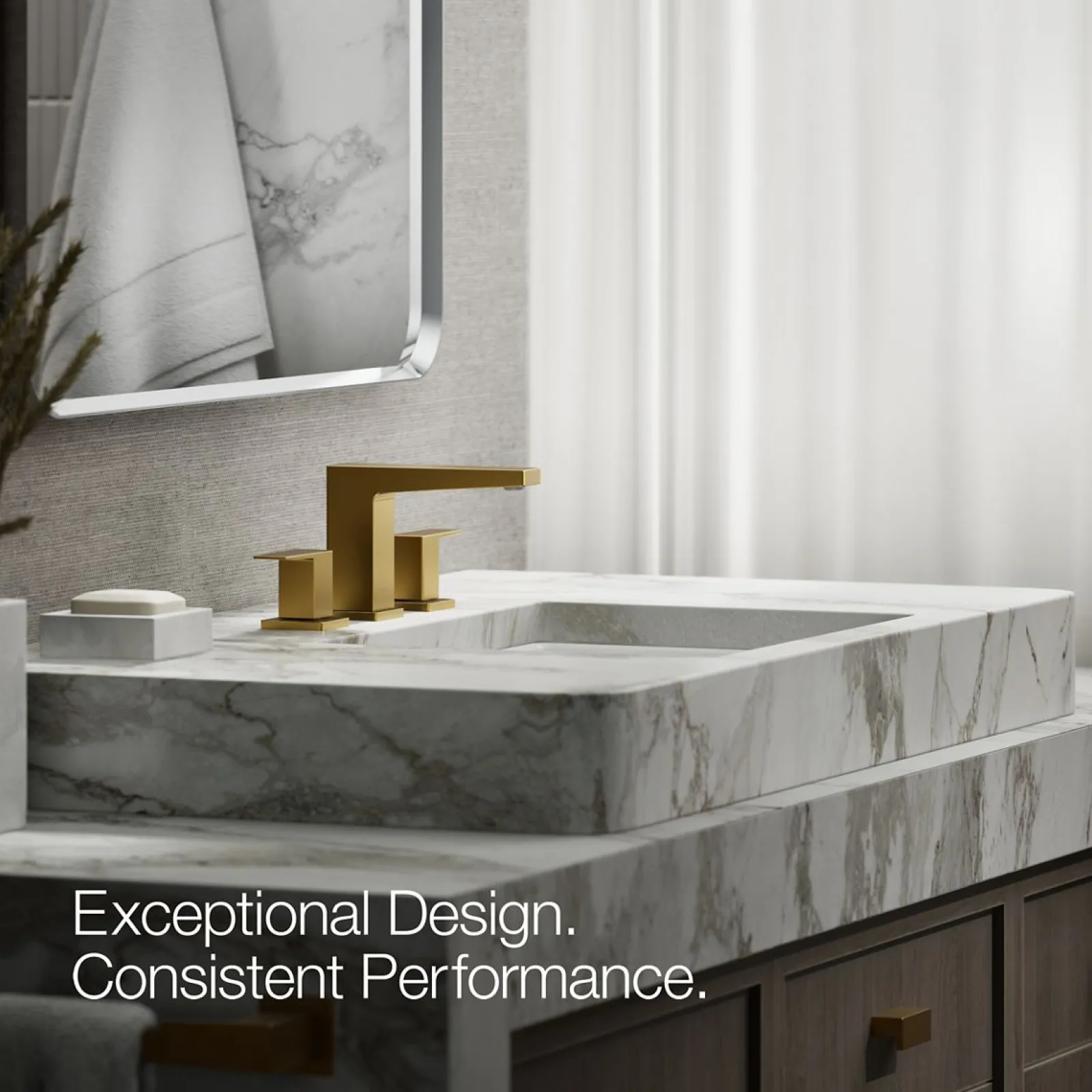Widespread bathroom sink faucet, 0.5 gpm^Kohler New