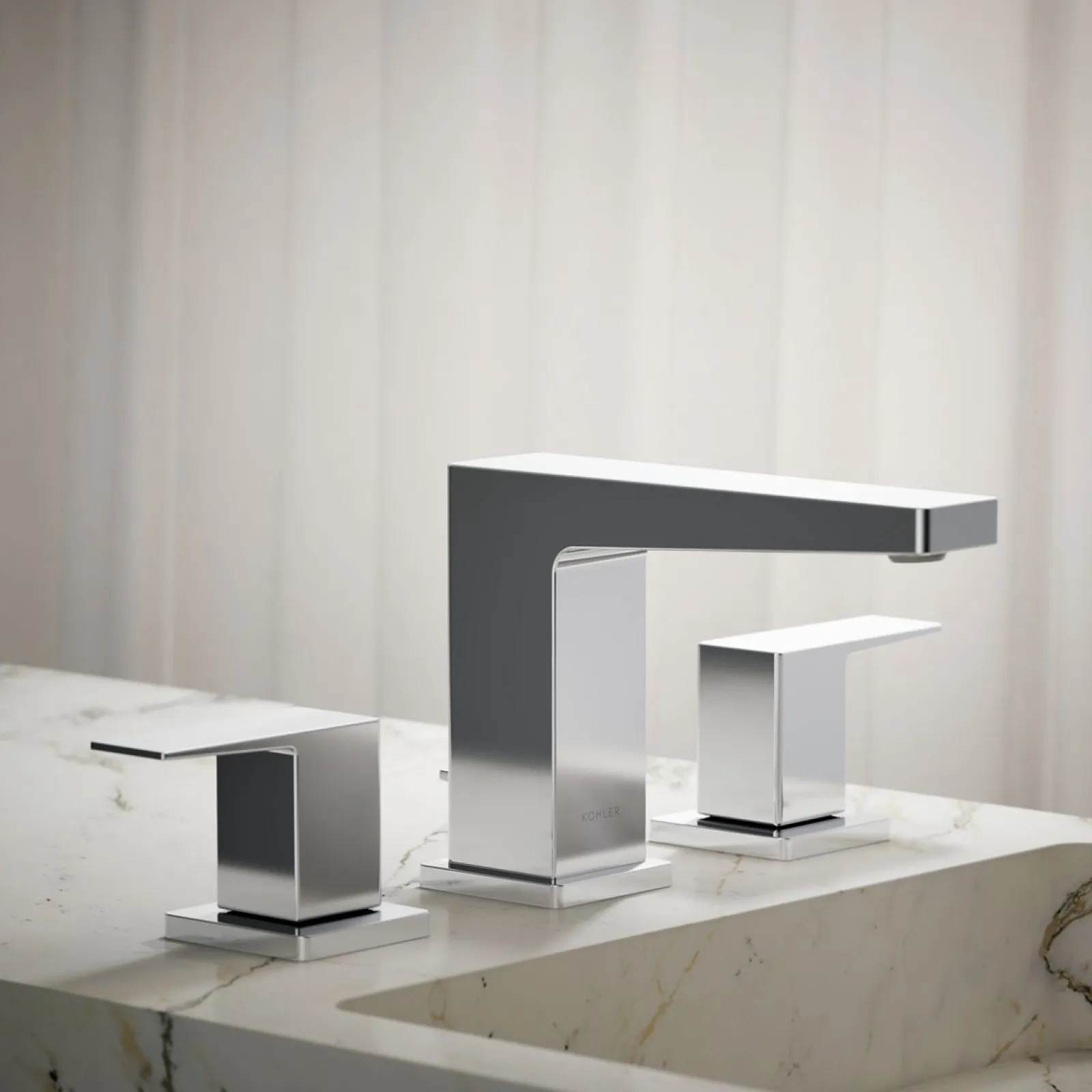 Widespread bathroom sink faucet, 0.5 gpm^Kohler New