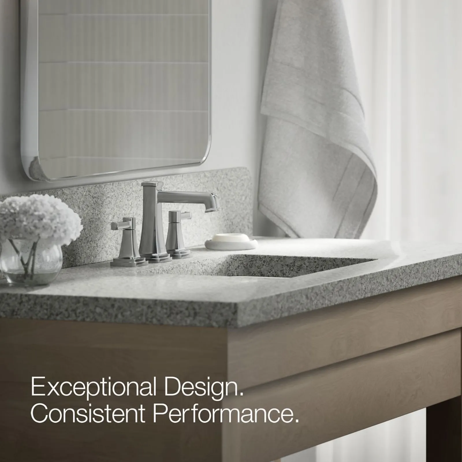 Widespread bathroom sink faucet, 1.2 gpm^Kohler