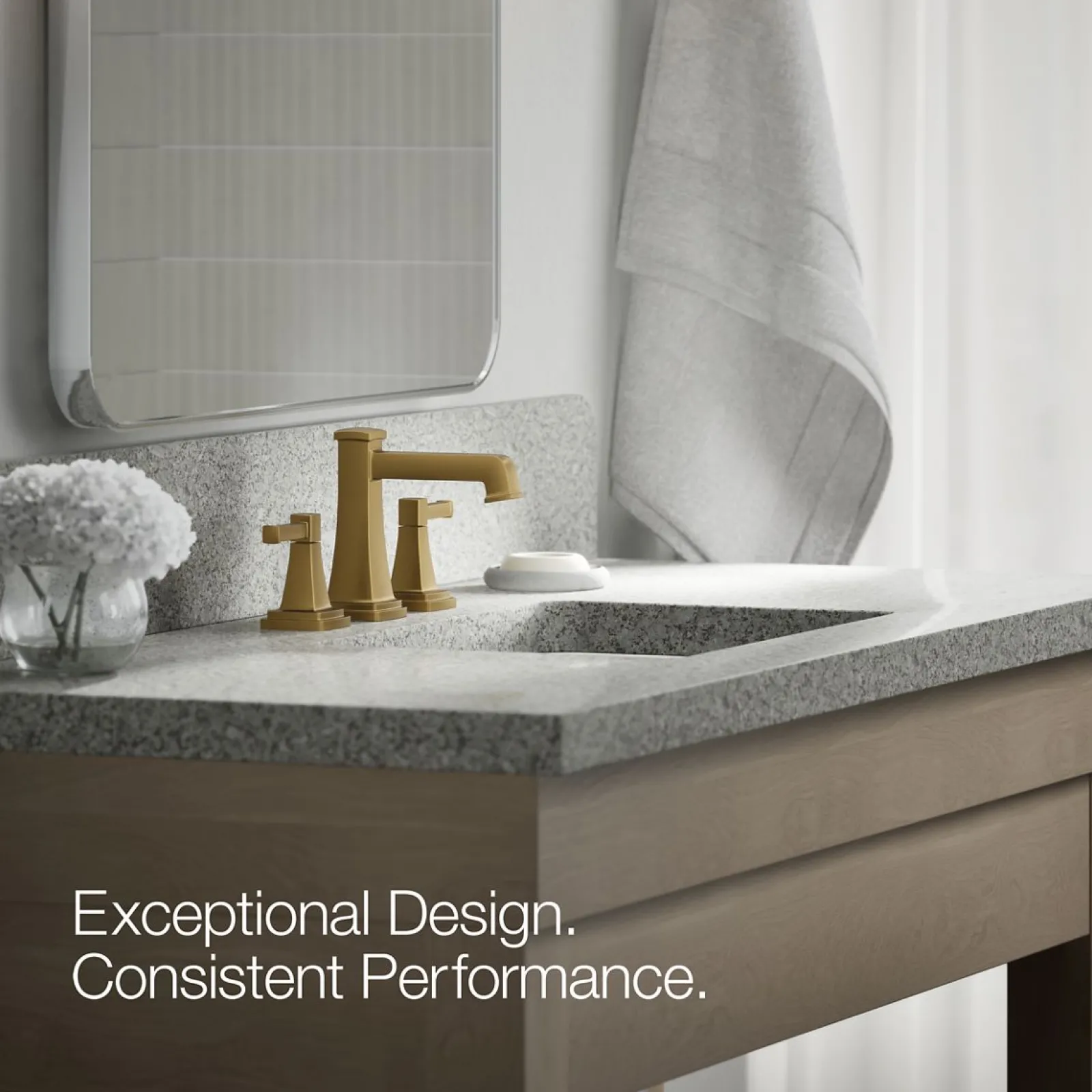 Widespread bathroom sink faucet, 1.2 gpm^Kohler