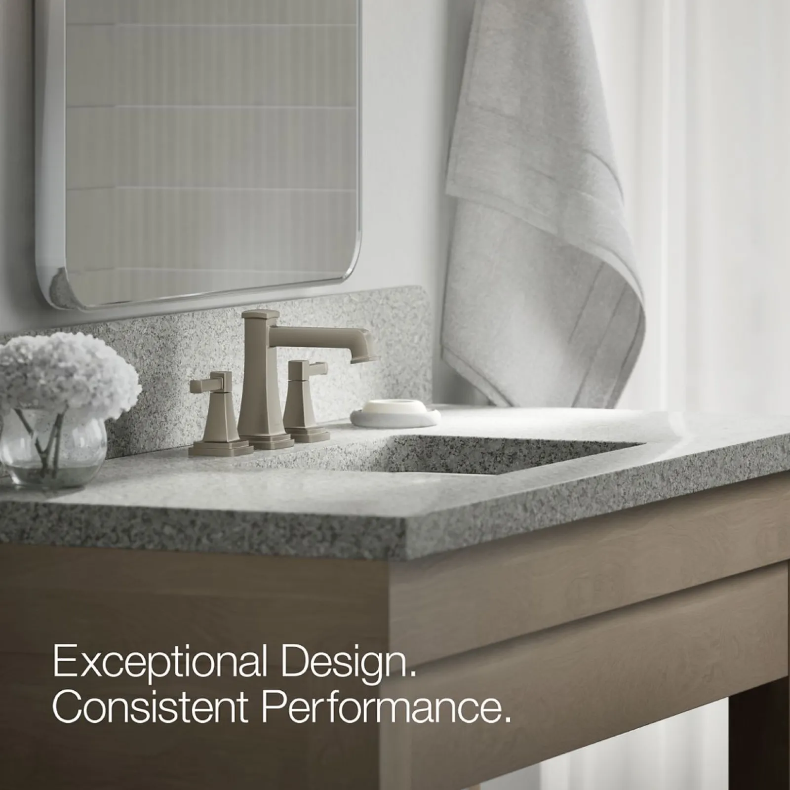 Widespread bathroom sink faucet, 1.2 gpm^Kohler