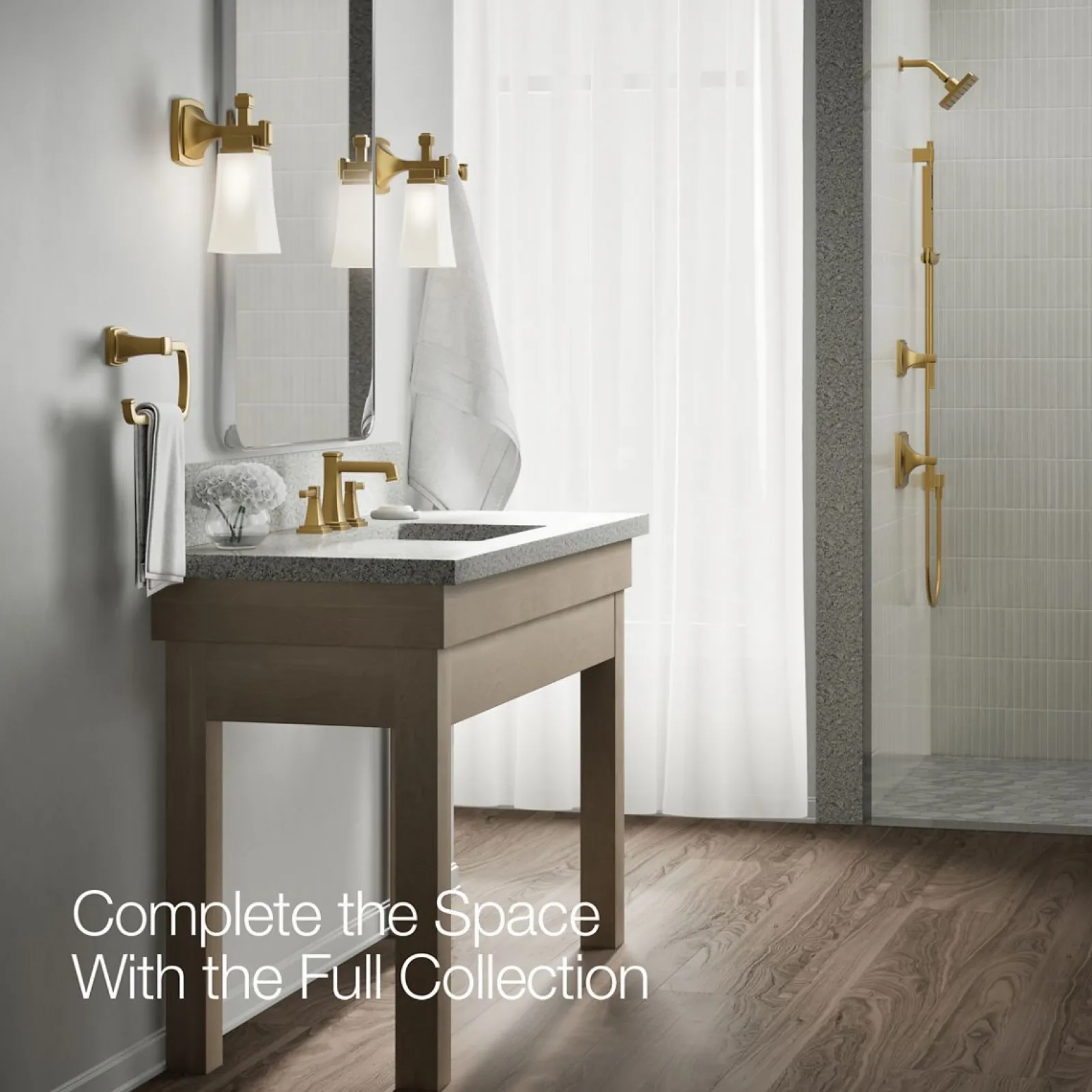 Widespread bathroom sink faucet, 1.2 gpm^Kohler