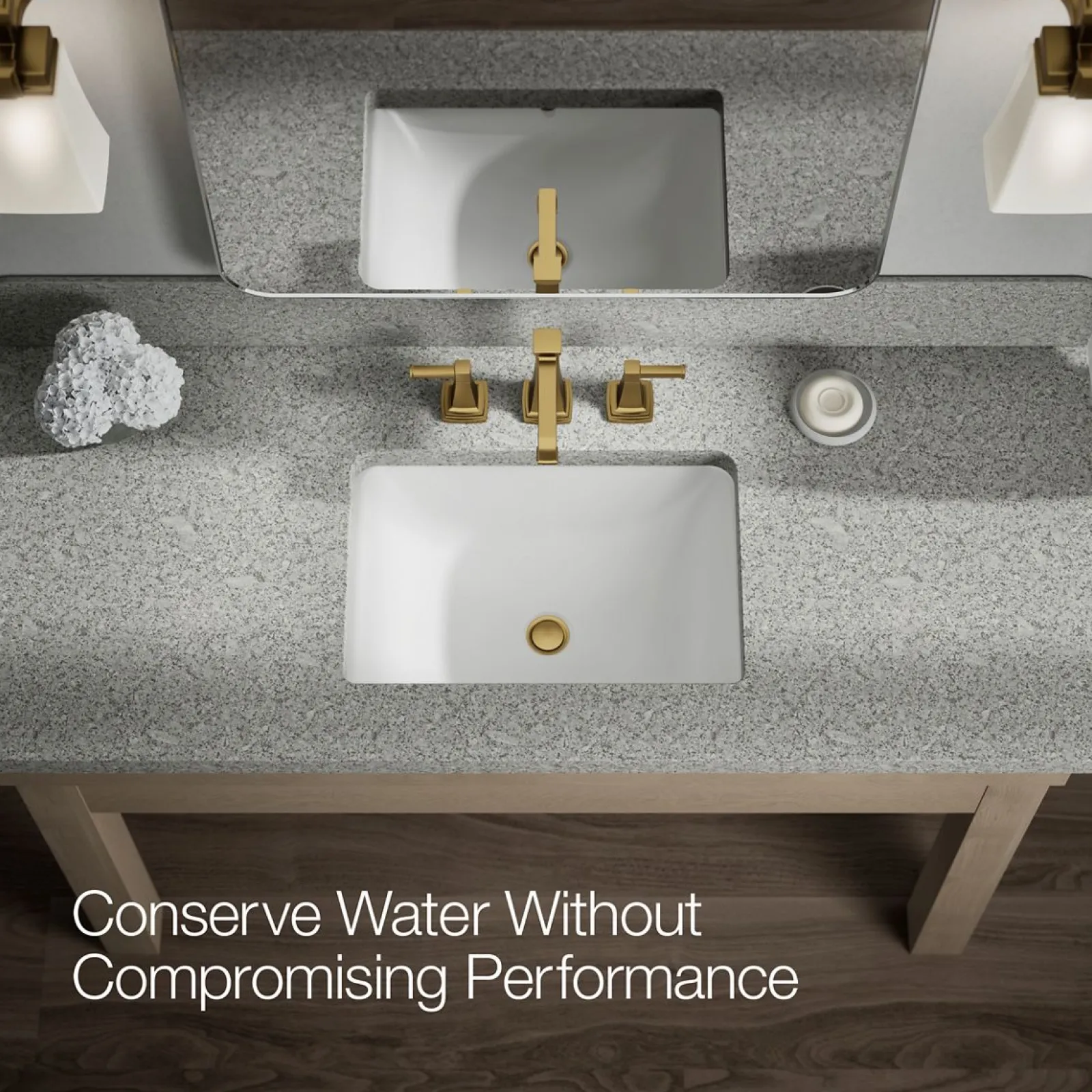 Widespread bathroom sink faucet, 1.2 gpm^Kohler