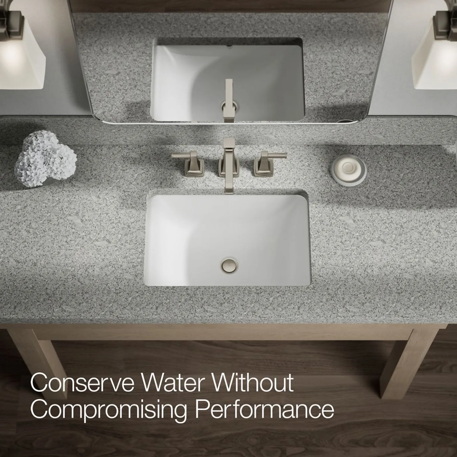 Widespread bathroom sink faucet, 1.2 gpm^Kohler