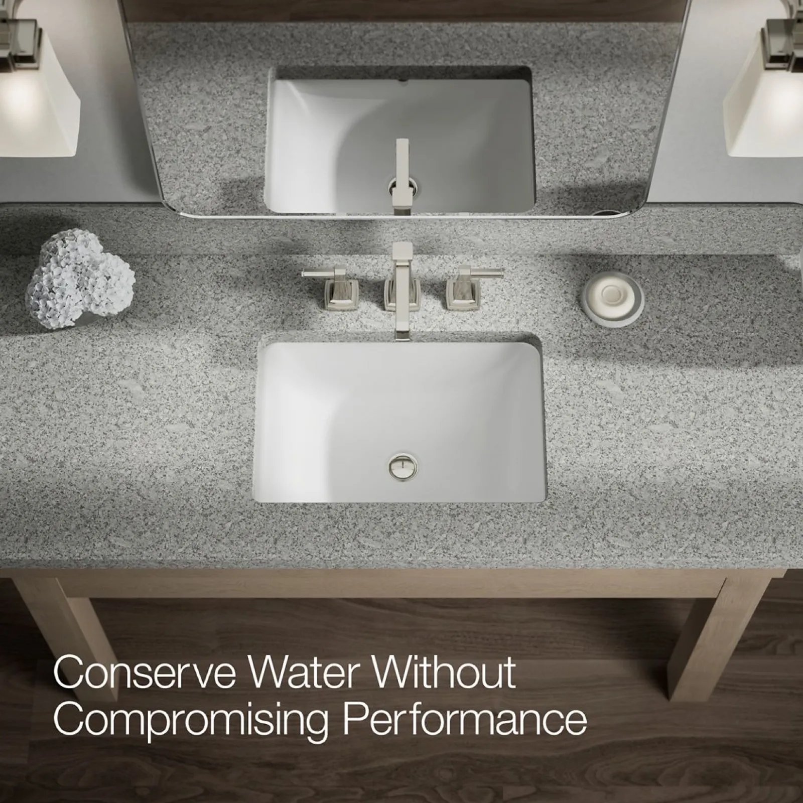 Widespread bathroom sink faucet, 1.2 gpm^Kohler