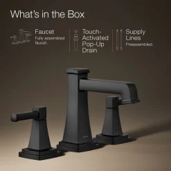 Widespread bathroom sink faucet, 1.2 gpm^Kohler
