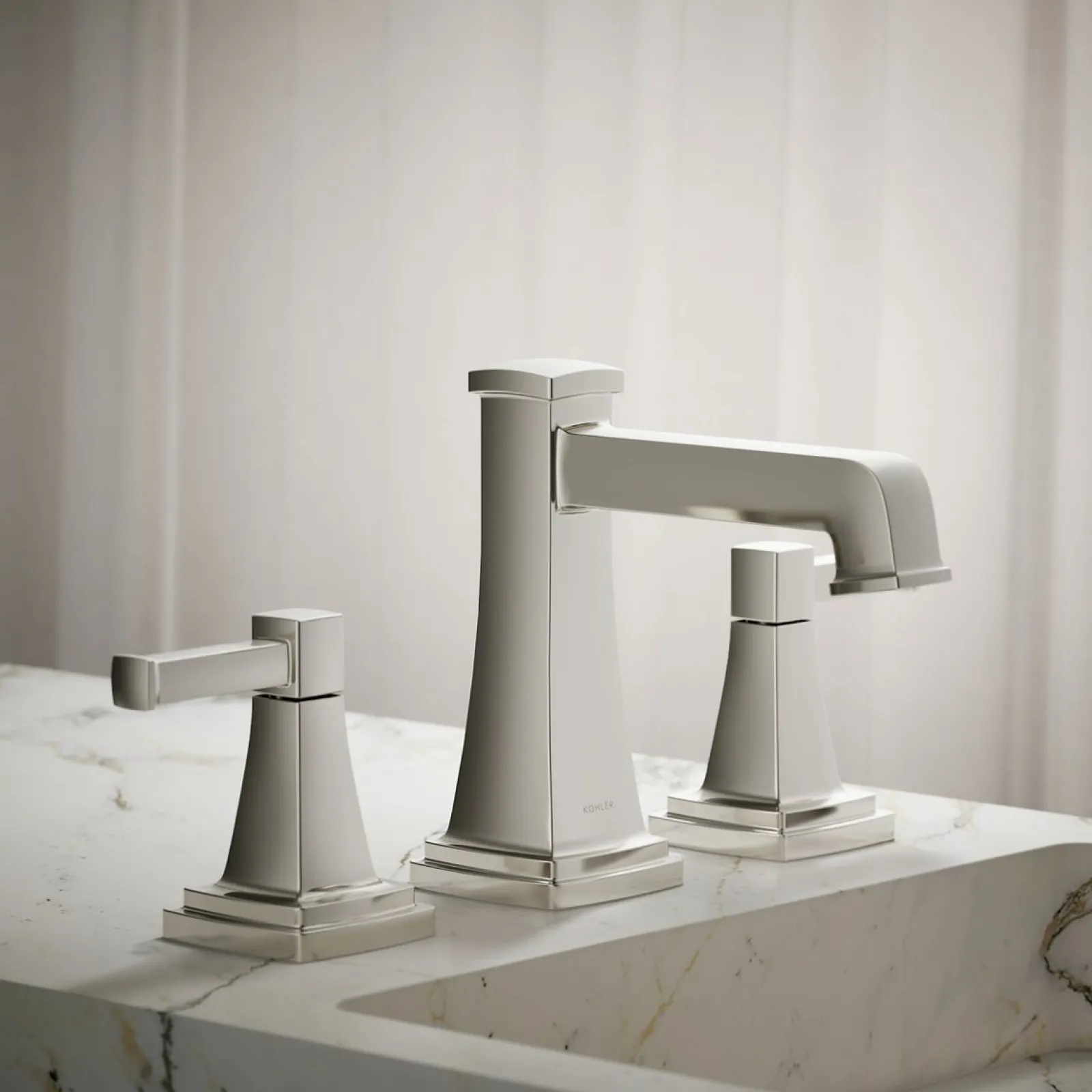 Widespread bathroom sink faucet, 1.2 gpm^Kohler