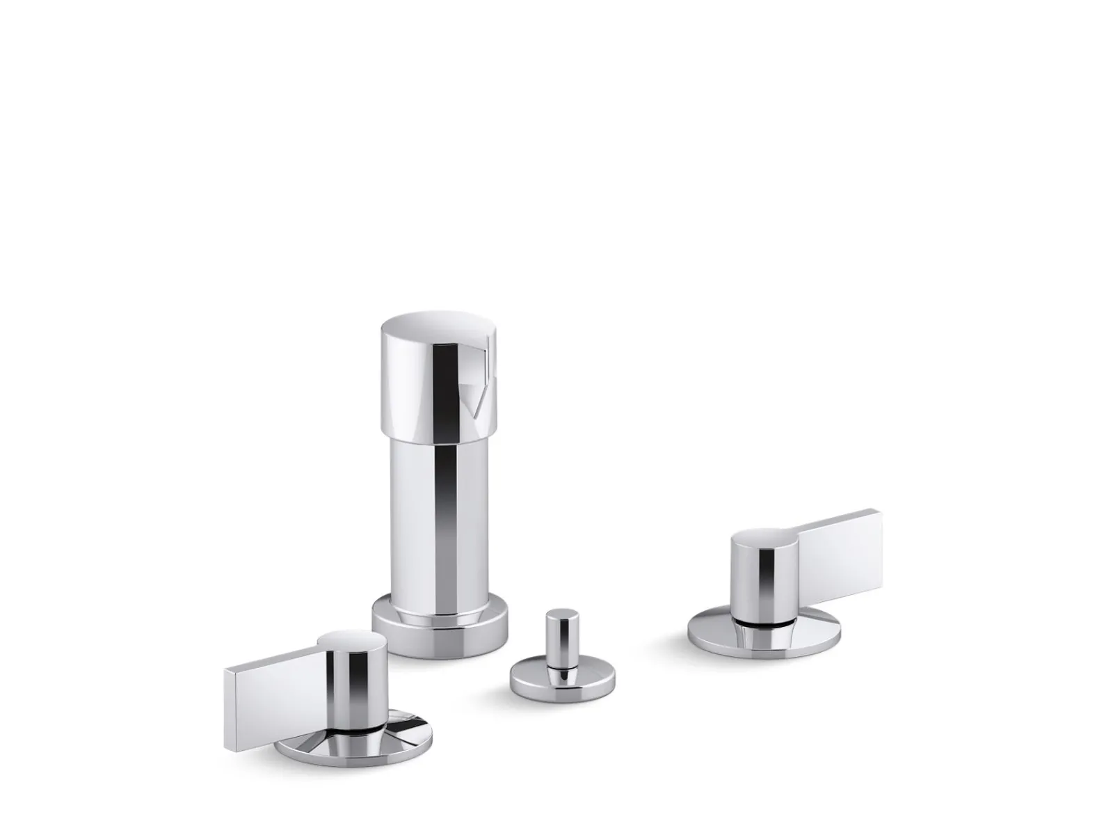 Widespread bidet faucet with Lever handles^Kohler Best