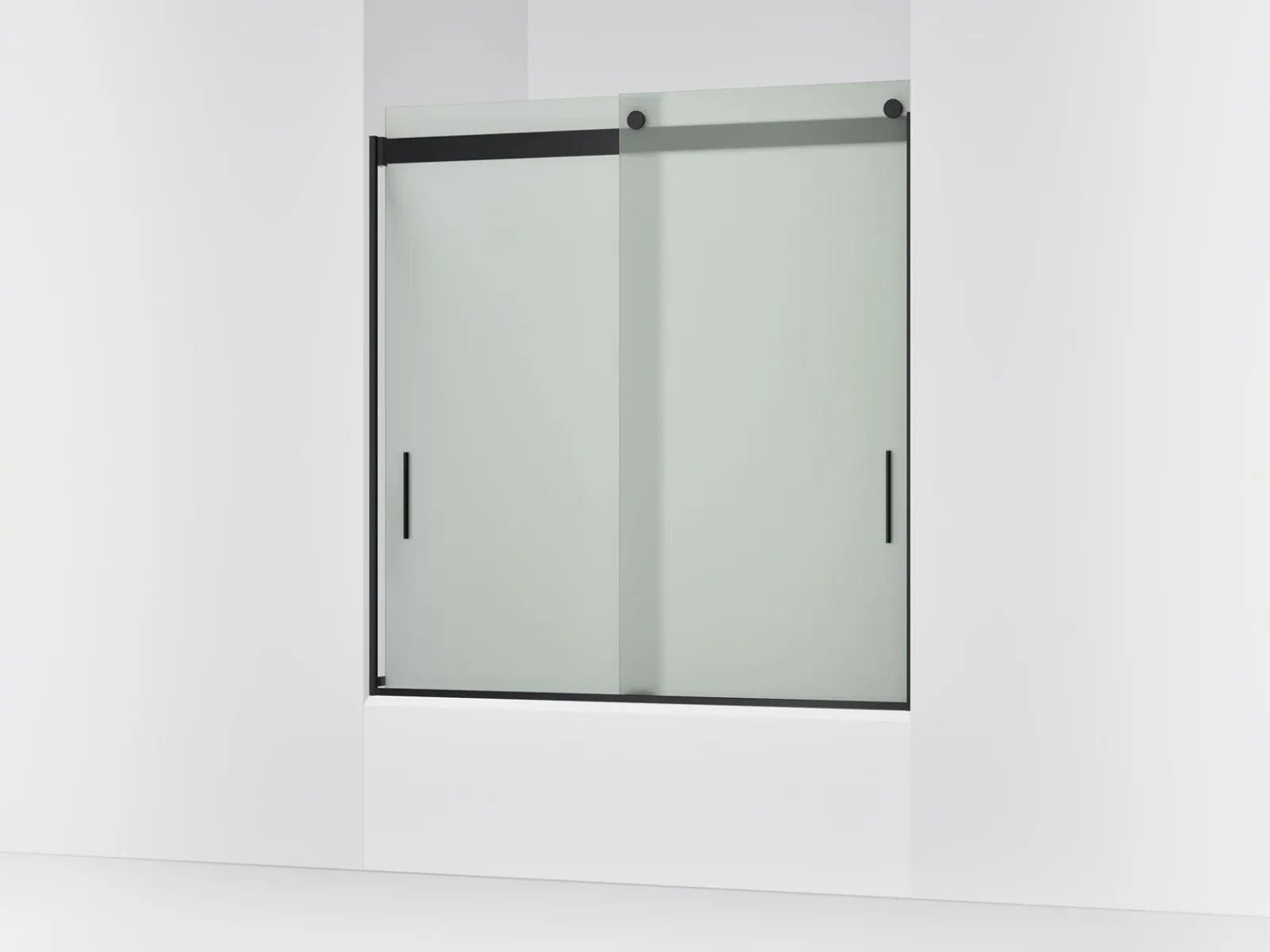 56-5/8"-59-5/8" W x 62" H bypass bath door with 1/4"-thick Frosted glass^Kohler New