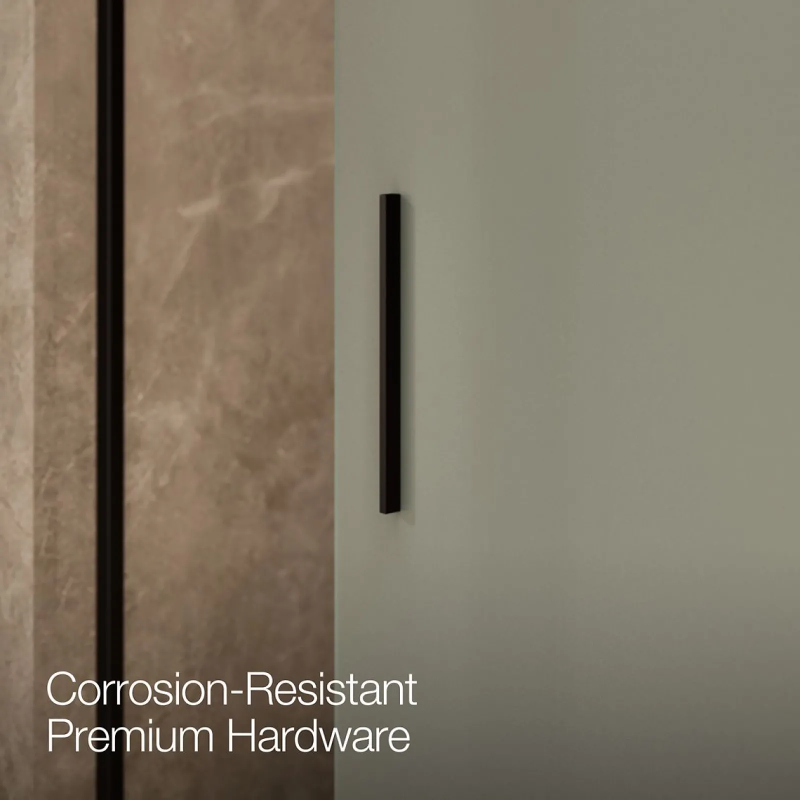 56-5/8"-59-5/8" W x 62" H bypass bath door with 1/4"-thick Frosted glass^Kohler New
