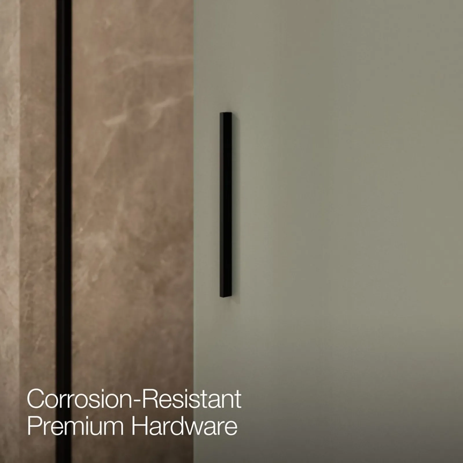 56-5/8"-59-5/8" W x 62" H bypass bath door with 1/4"-thick Frosted glass^Kohler New