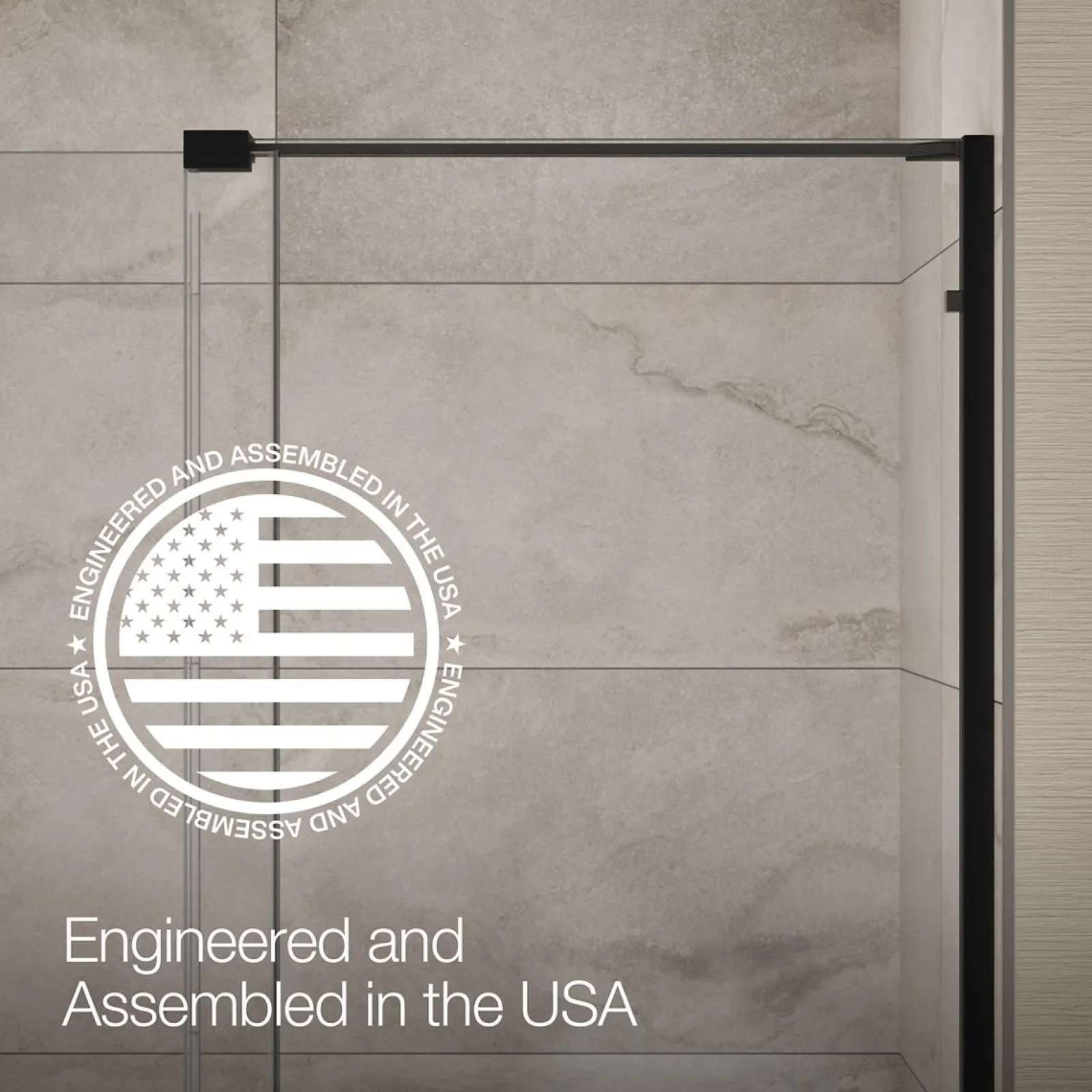 55-3/4"-59-3/4" W x 58-1/4" H bypass bath door with 5/16"-thick Crystal Clear glass^Kohler Best