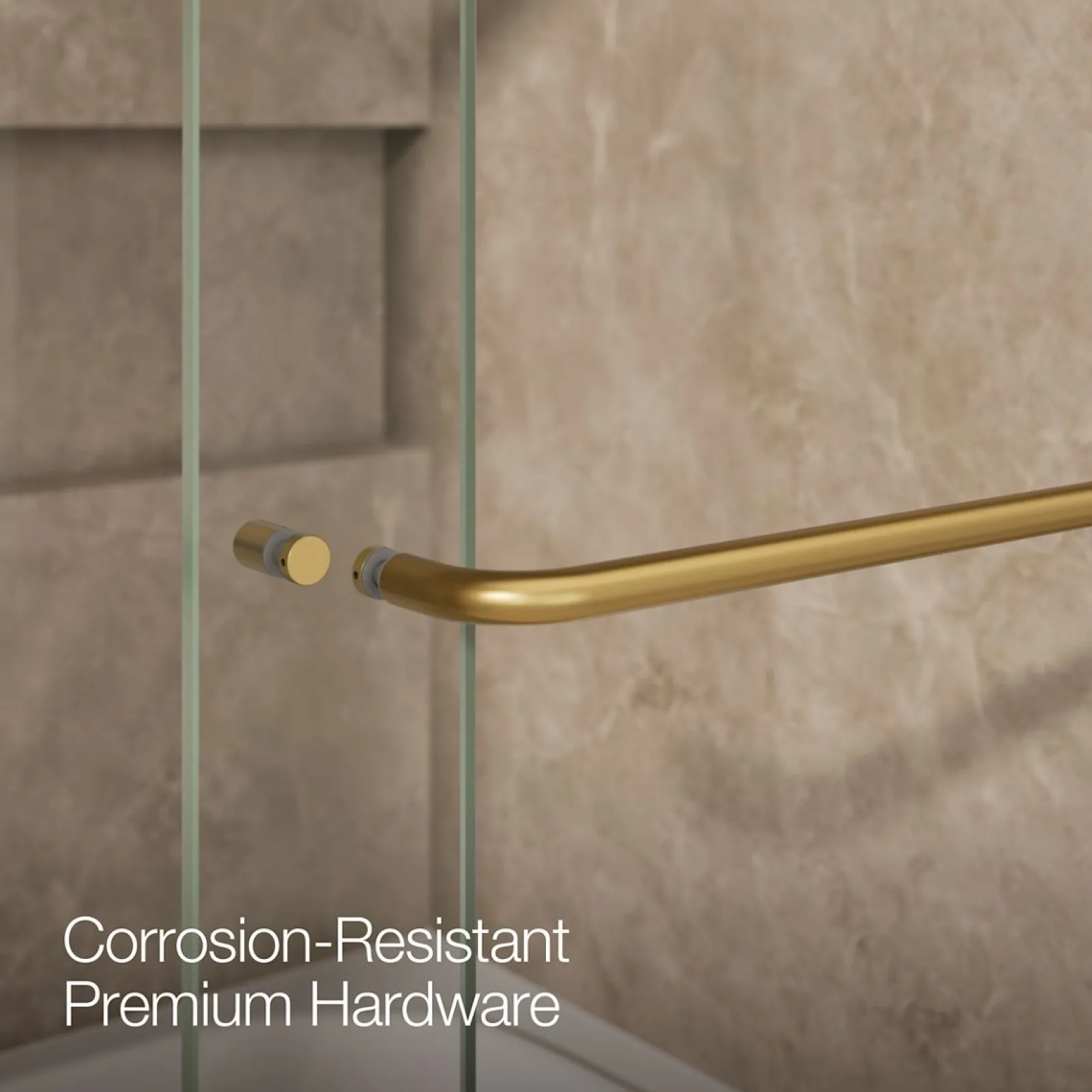 54"-60" W x 61-7/16" H bypass bath door with 3/8"-thick Crystal Clear glass^Kohler Clearance