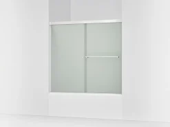 55-5/8"-59-5/8" W x 55-1/2" H bypass bath door with 1/4"-thick Frosted glass^Kohler