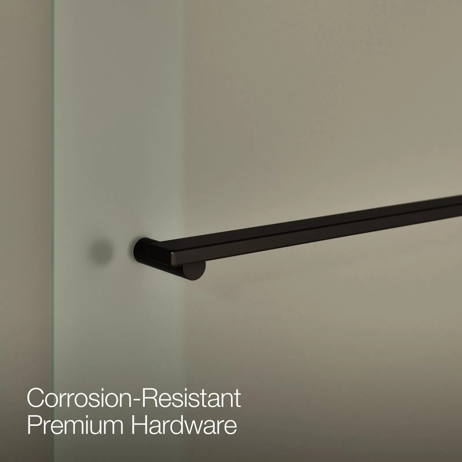 55-5/8"-59-5/8" W x 55-1/2" H bypass bath door with 1/4"-thick Frosted glass^Kohler