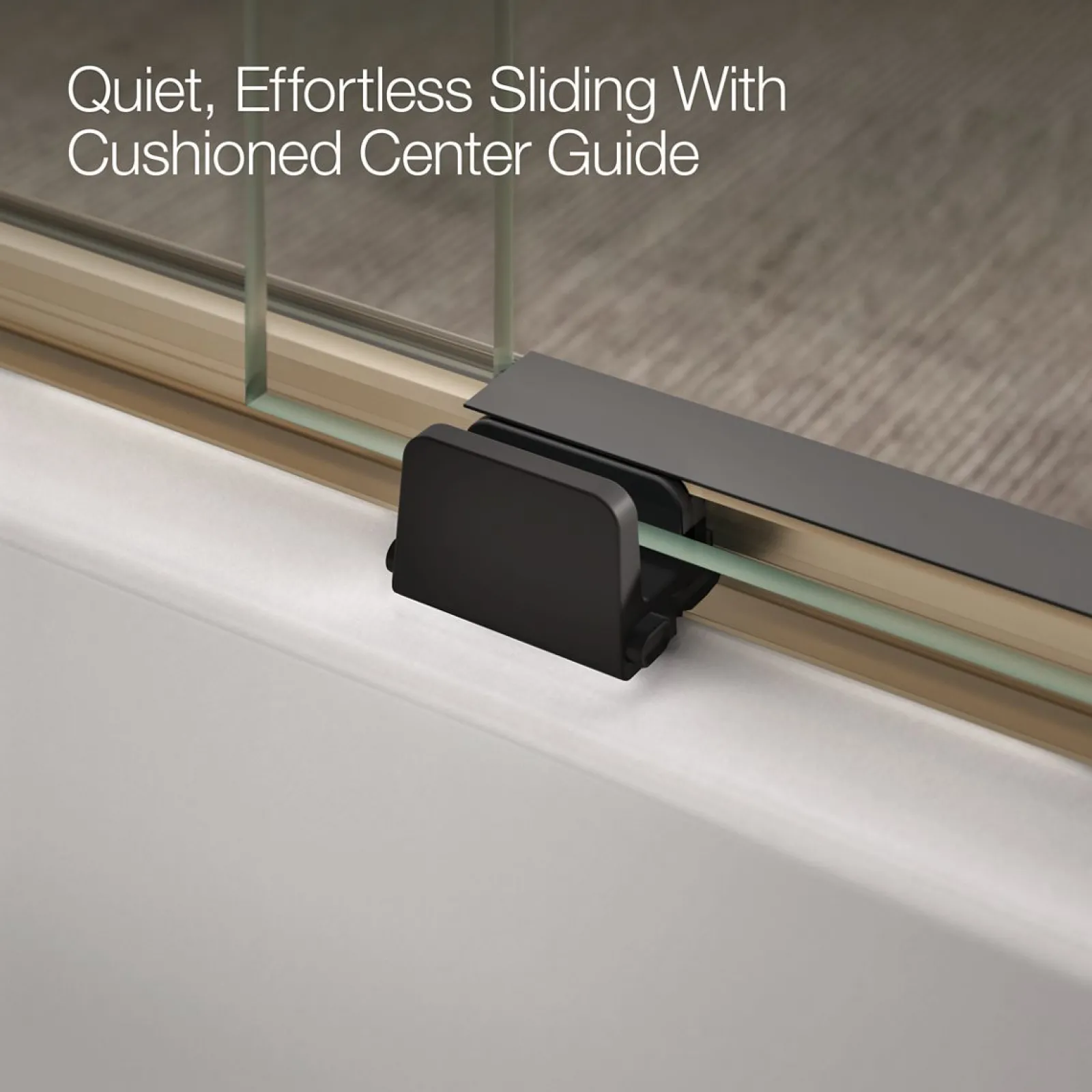 56-5/8"-59-5/8" W x 59-3/4" H bypass bath door with 1/4"-thick Crystal Clear glass^Kohler Sale