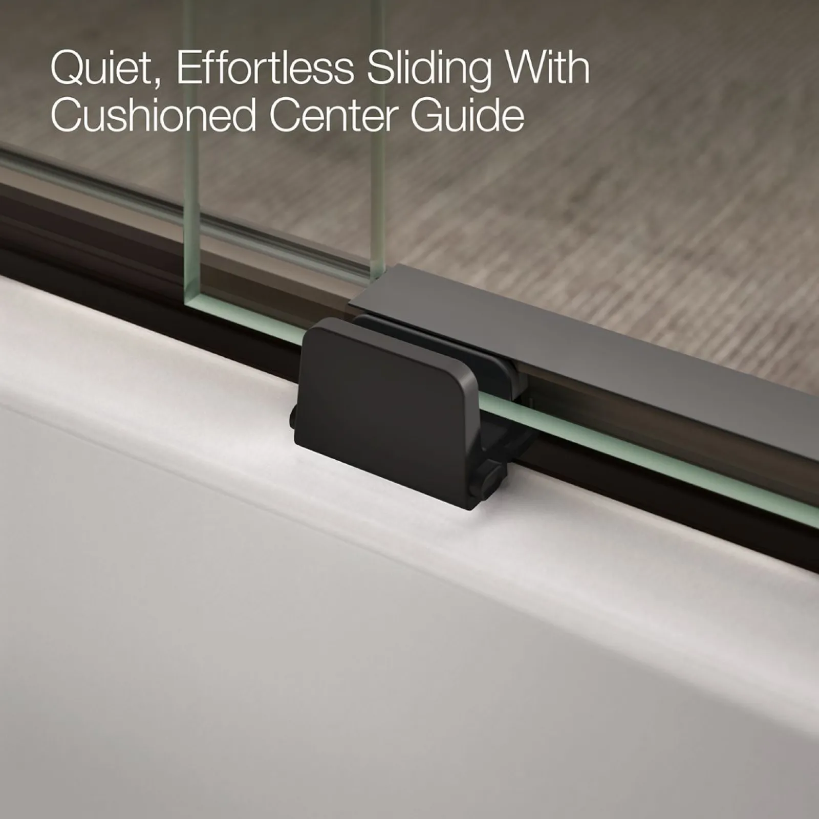 56-5/8"-59-5/8" W x 59-3/4" H bypass bath door with 1/4"-thick Crystal Clear glass^Kohler Sale