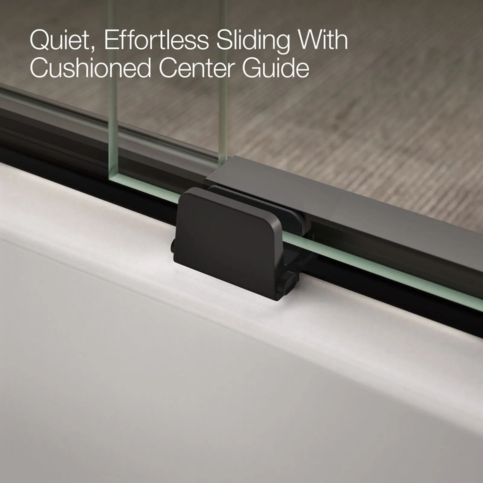 56-5/8"-59-5/8" W x 59-3/4" H bypass bath door with 1/4"-thick Crystal Clear glass^Kohler Sale