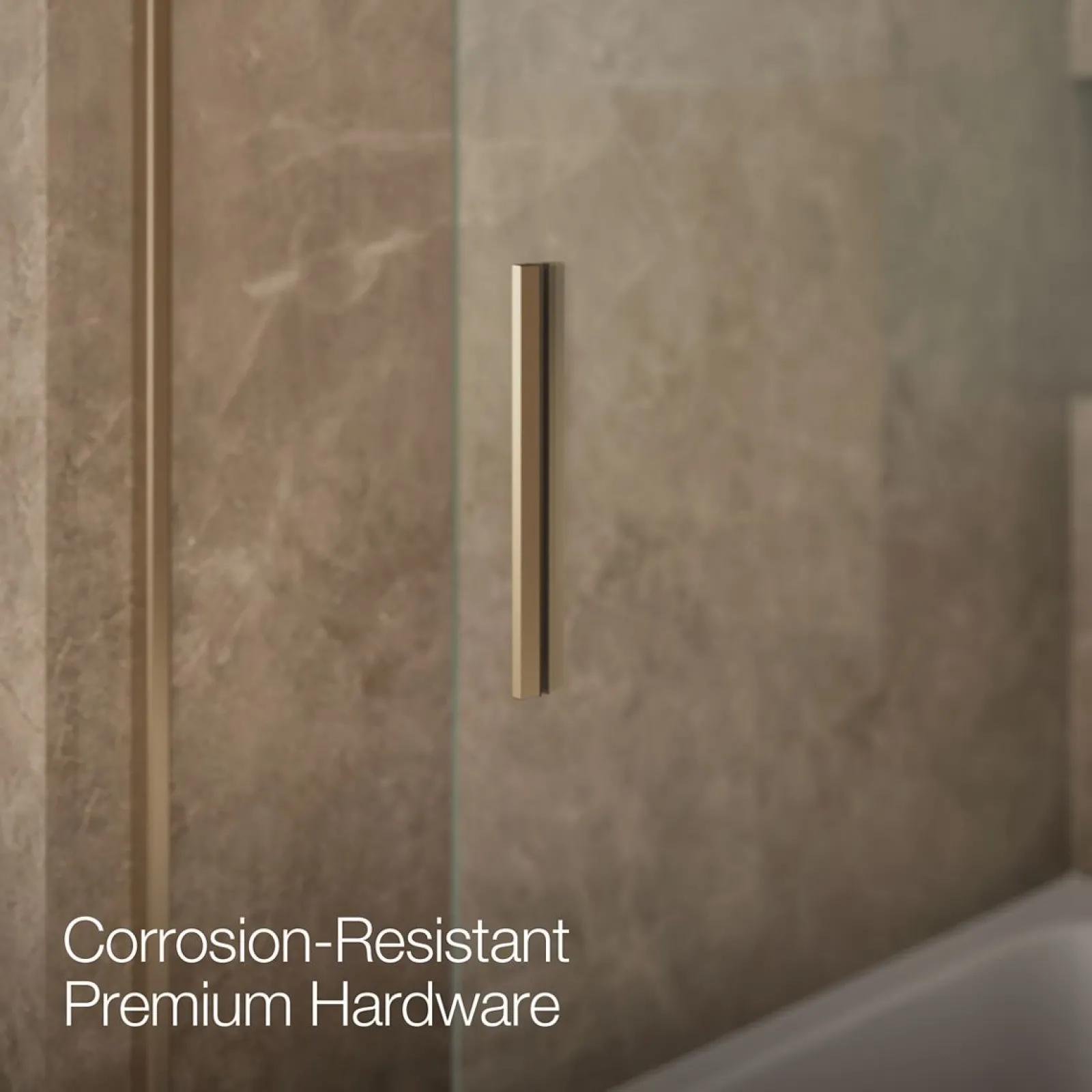 56-5/8"-59-5/8" W x 59-3/4" H bypass bath door with 1/4"-thick Crystal Clear glass^Kohler Sale