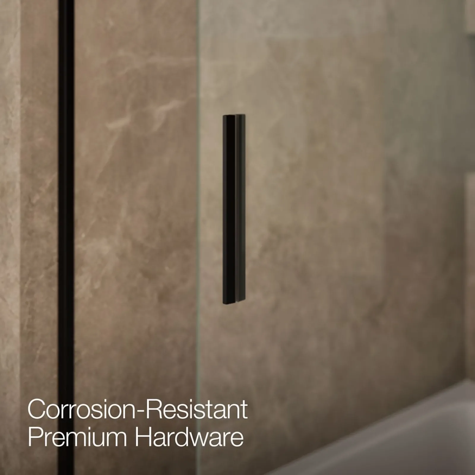56-5/8"-59-5/8" W x 59-3/4" H bypass bath door with 1/4"-thick Crystal Clear glass^Kohler Sale