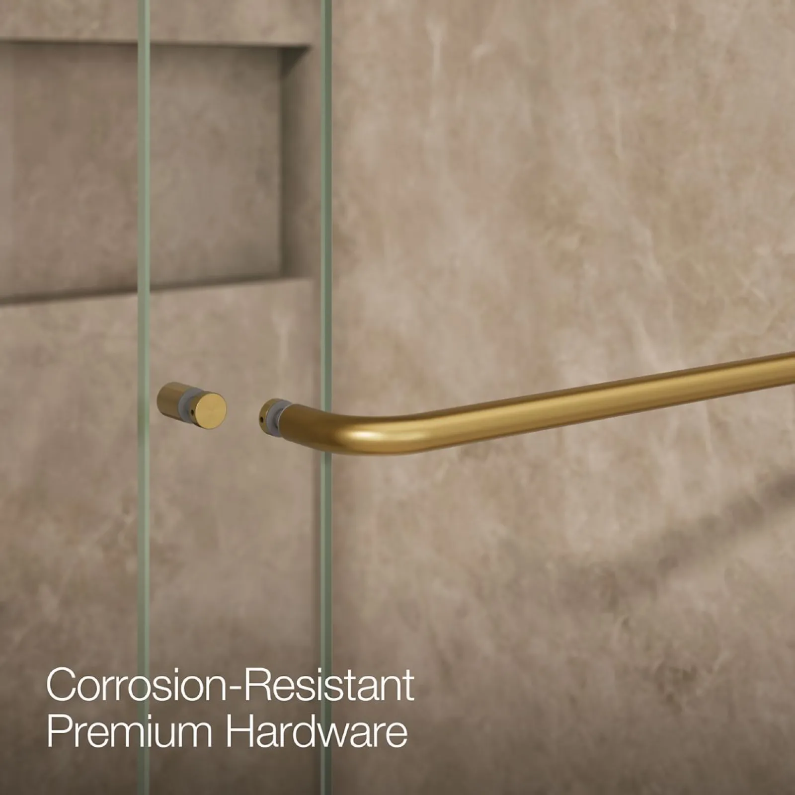 54"-60" W x 80-1/4" H bypass shower door with 3/8"-thick Crystal Clear glass^Kohler Outlet
