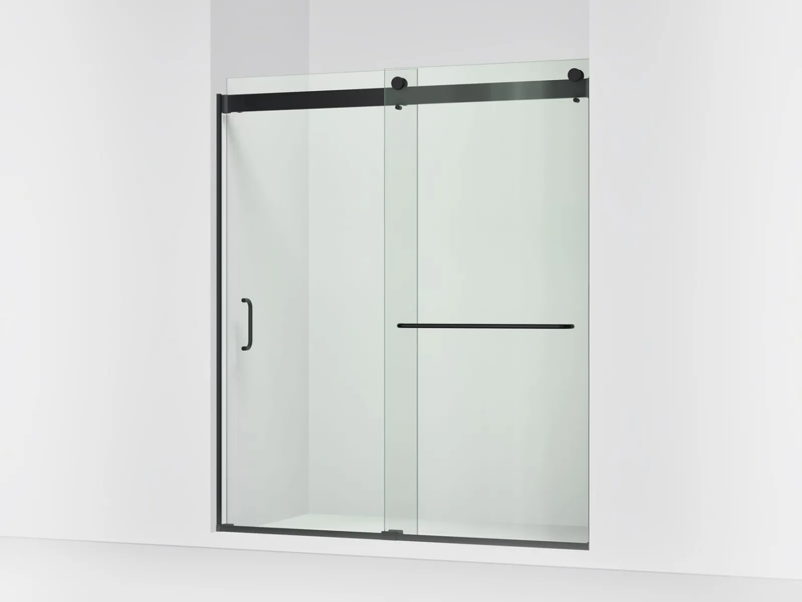 66"-72" W x 80-1/4" H bypass shower door with 3/8"-thick Crystal Clear glass^Kohler Sale