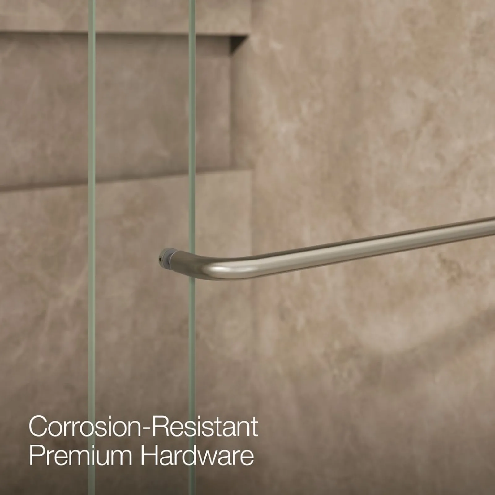 66"-72" W x 80-1/4" H bypass shower door with 3/8"-thick Crystal Clear glass^Kohler Sale