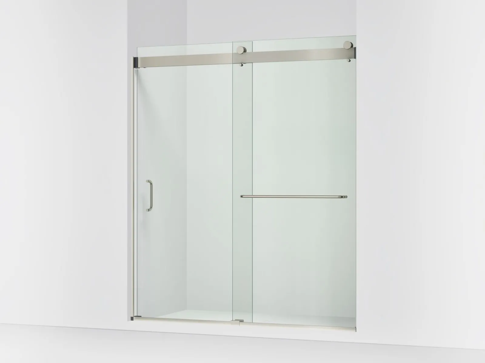 66"-72" W x 80-1/4" H bypass shower door with 3/8"-thick Crystal Clear glass^Kohler Sale
