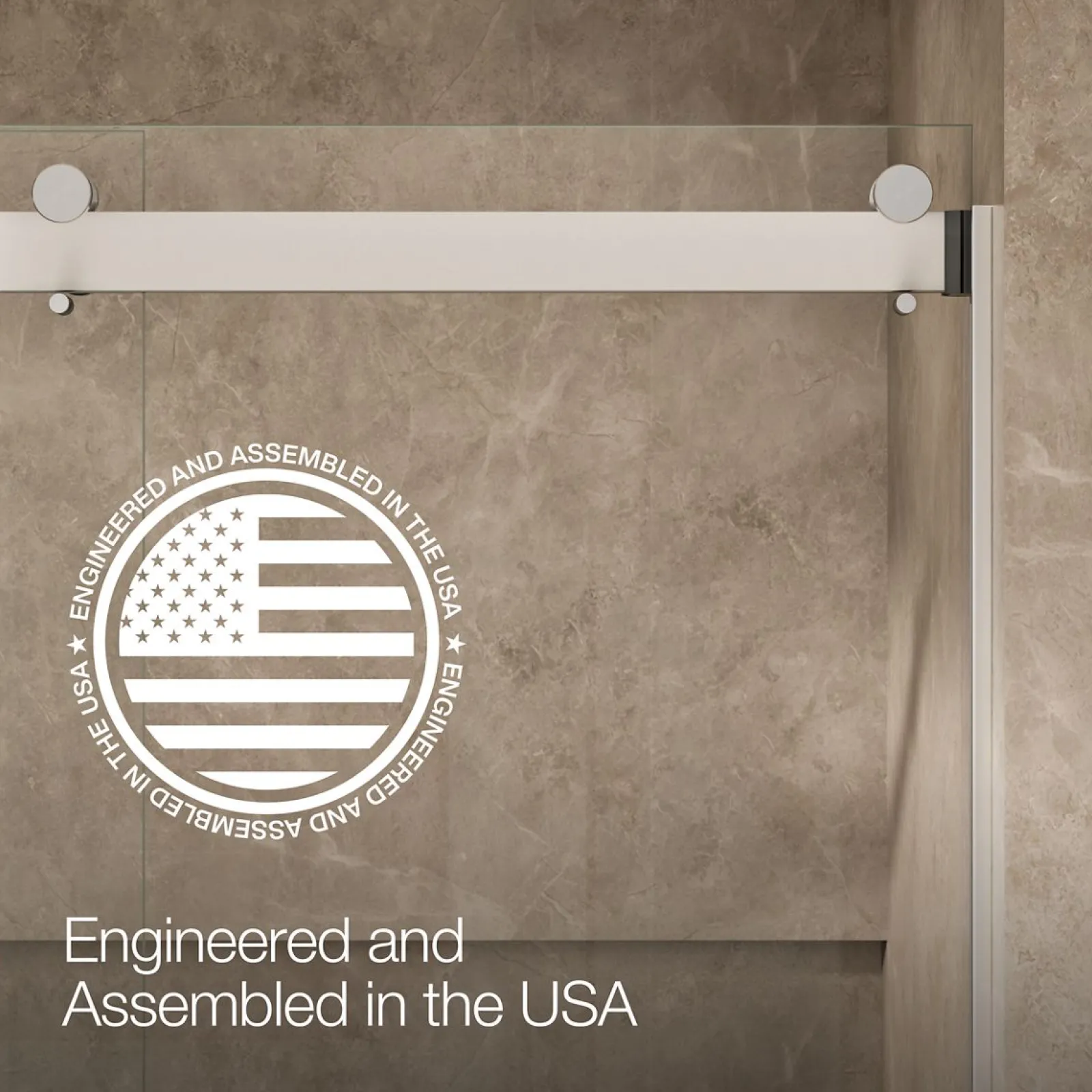 66"-72" W x 80-1/4" H bypass shower door with 3/8"-thick Crystal Clear glass^Kohler Sale