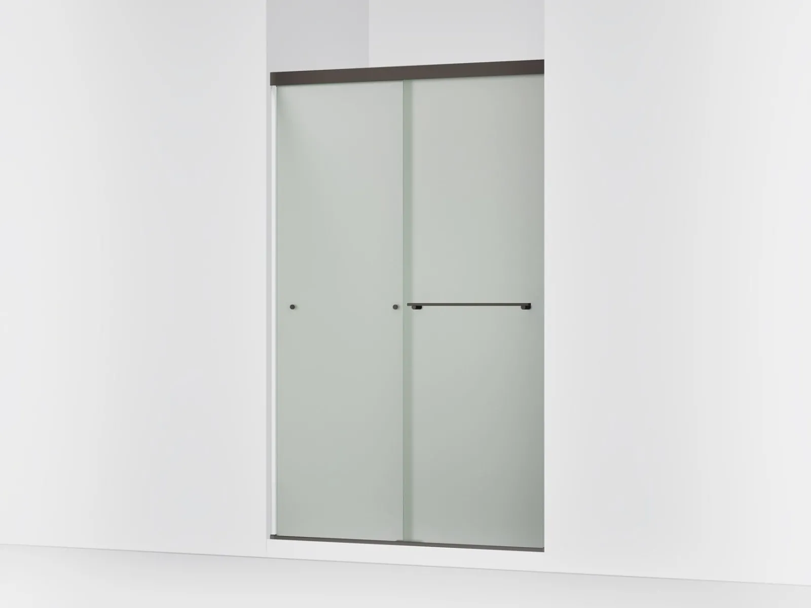 44-5/8"-47-5/8" W x 76" H bypass shower door with 5/16"-thick Frosted glass^Kohler Best